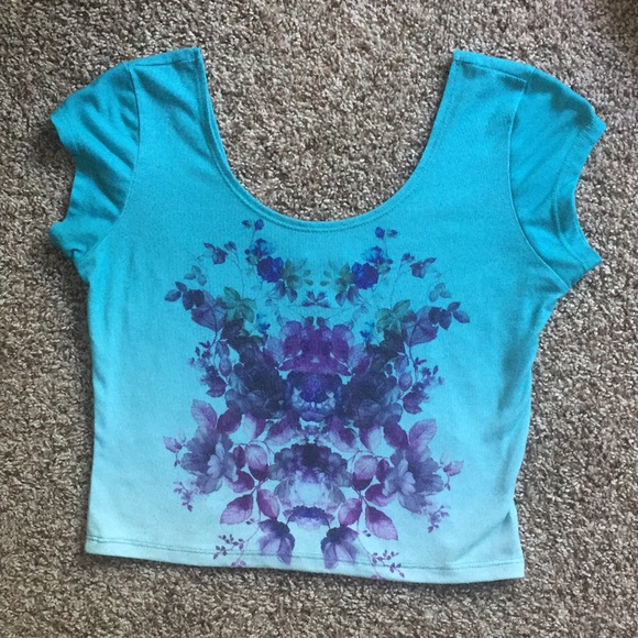 PacSun Tops - PacSun Blue and Purple Crop Top Size M